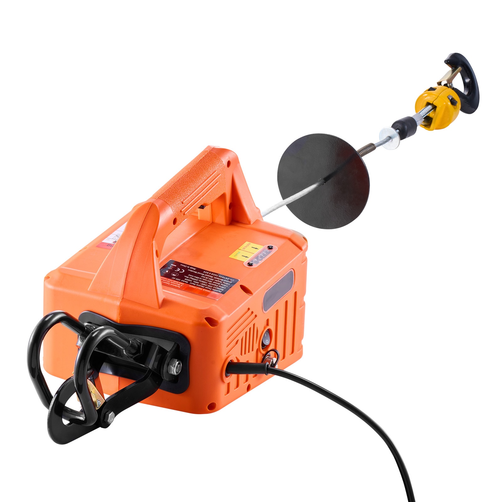Portable Electric Hoist Winch With Wired And Wireless Remote Control_voghion.com